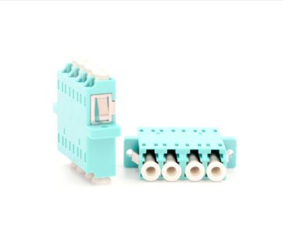 LC Adapters Quad Aqua